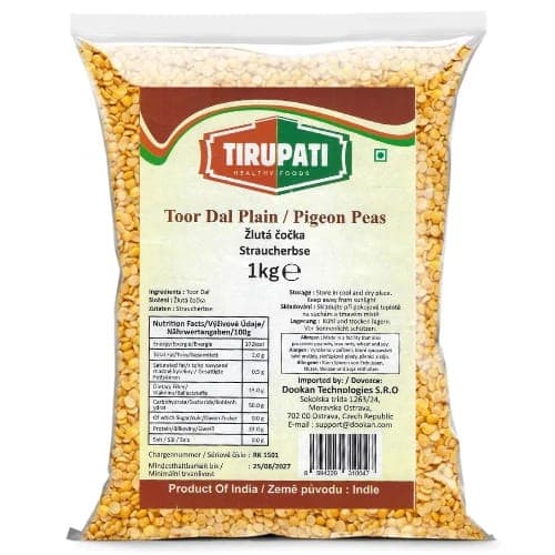 Tirupati Tirupati Pigeon Peas Split 1 Kg | Toor Dal | Arhar Dal daily essentials & lifestyle