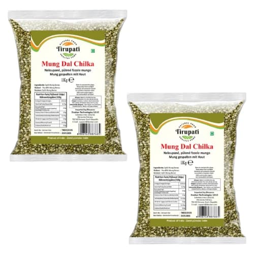 Tirupati Tirupati Moong Dal Split With Skin 2 Kg | Green Moong Dal Chilka daily essentials & lifestyle