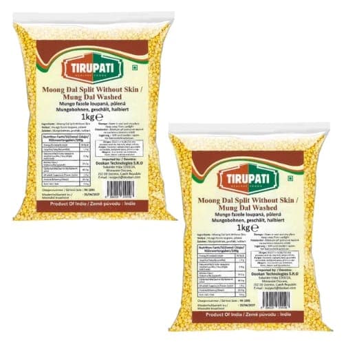 Tirupati Tirupati Yellow Moong Dal Split Without Skin 2/25Kg | Yellow Split Mung Beans daily essentials & lifestyle