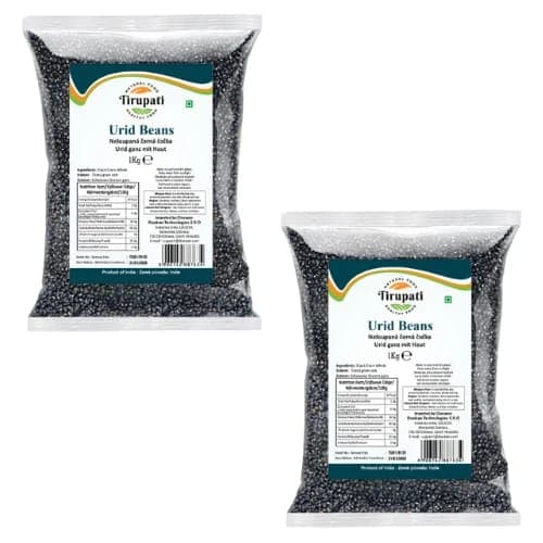 Tirupati Tirupati Black Urad Dal Split With Skin 2/25 Kg | Black Split Urad Dal daily essentials & lifestyle