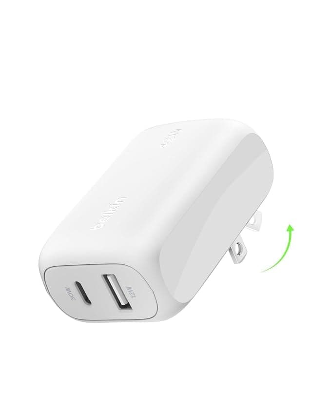 Belkin Belkin BoostCharge Dual Port Wall Charger 42W USB-C + USB-A Fast Charger electronics — image 1 of 3