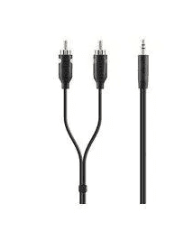 Belkin Belkin Stereo to RCA Audio Cable 2M | 3.5mm to 2 RCA Male electronics