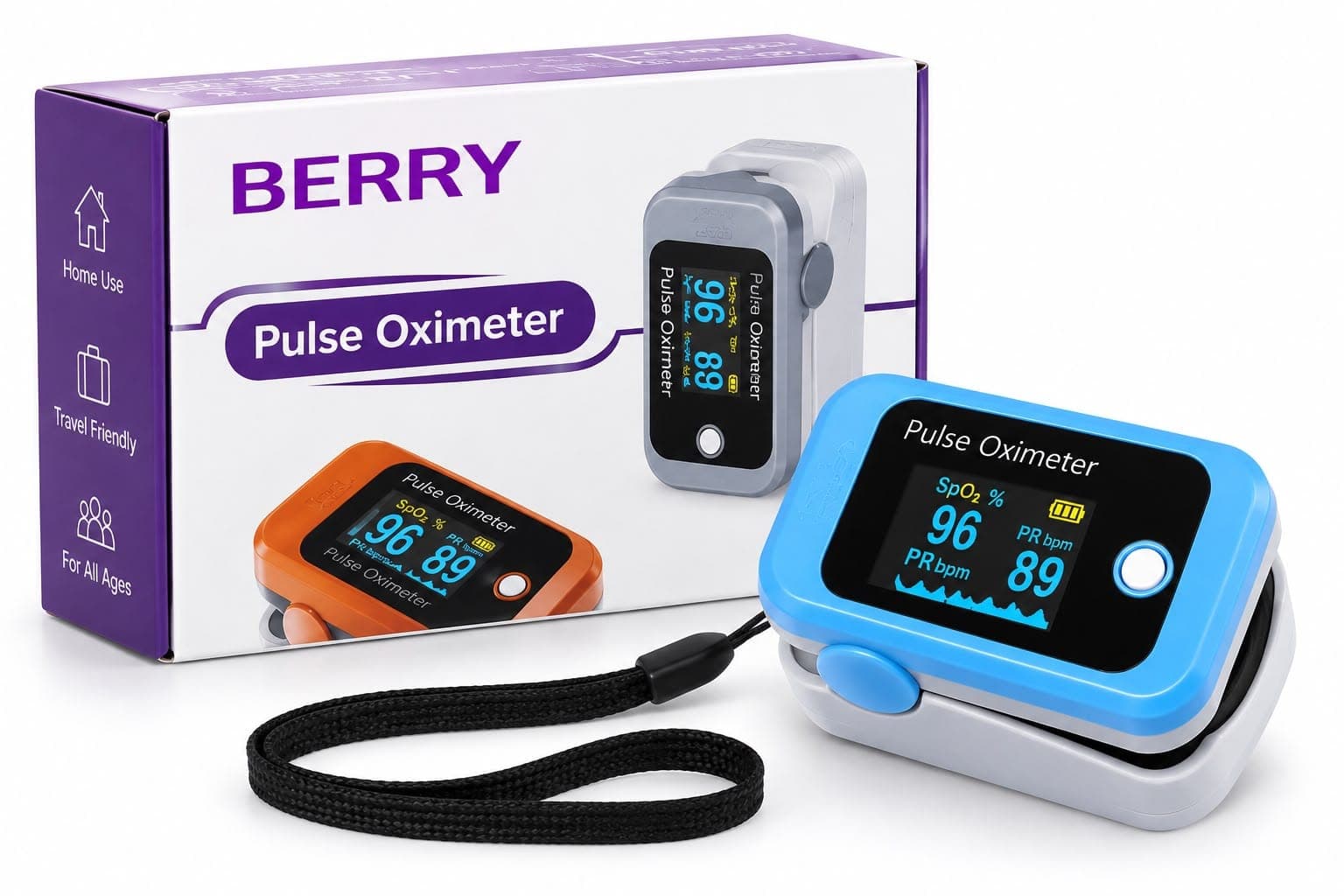 BERRY Pulse Oximeter – Finger Pulse Oxygen Monitor