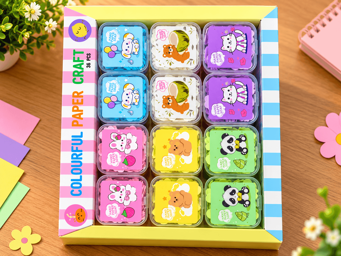 No Brand Paper Soap Square Box тАУ Portable Hand Wash Soap Sheets daily essentials & lifestyle