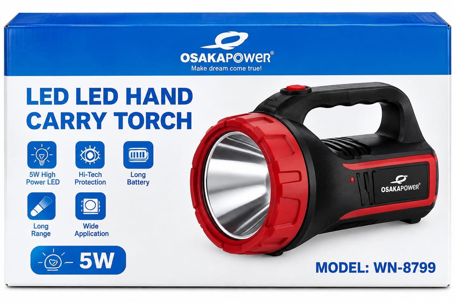 PowerLED Hand Carry Torch | Bright & Portable