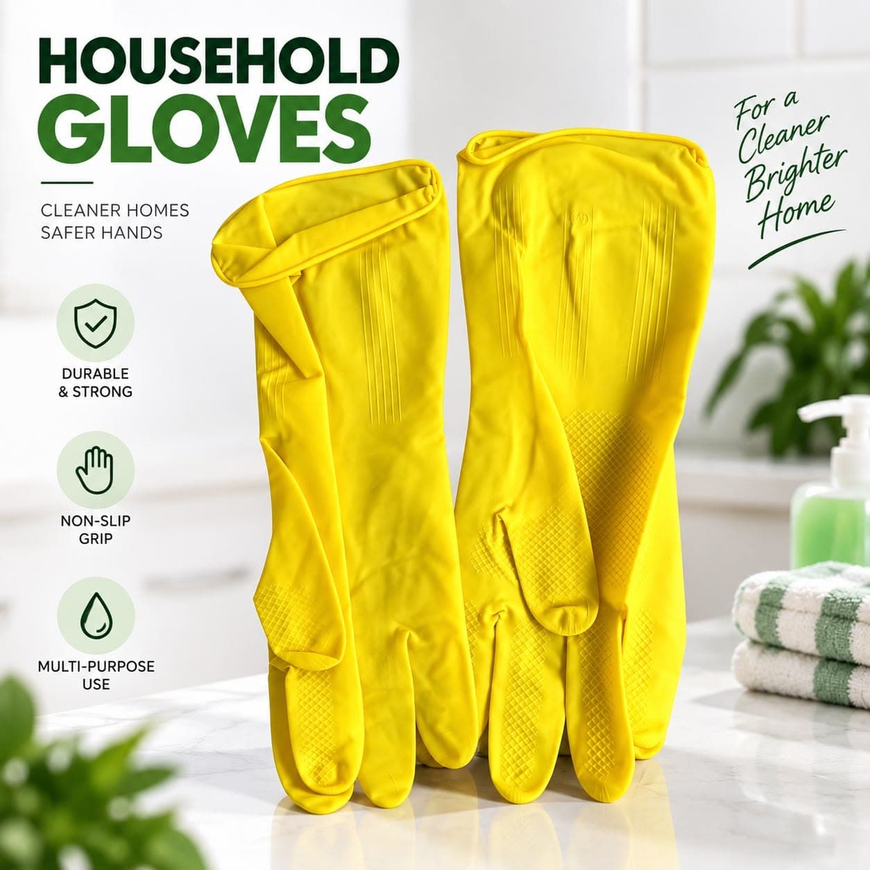 House Gloves | Reusable Cleaning Gloves | Yetideal
