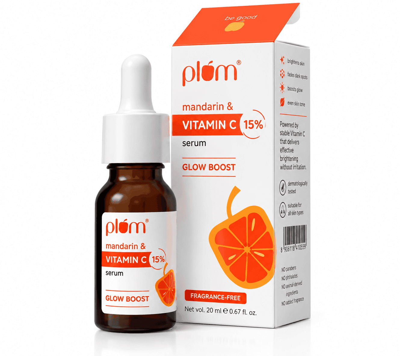 Plum Mandarin & 15% Vitamin C Serum – 20ml