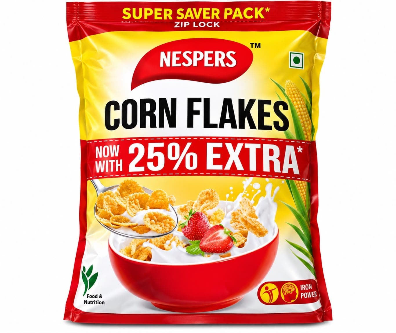 Nespers Corn Flakes 1.1 KG – Crispy & Delicious Breakfast Cereal