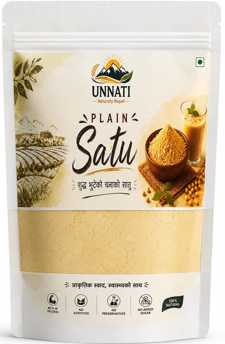 Unnati Plain Sattu – Nutritious Roasted Gram Flour for Healthy Drinks & Meals daily essentials & lifestyle