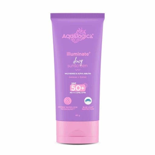 Aqualogica Illuminate+ Dewy Sunscreen SPF 50 PA++++ – 80g