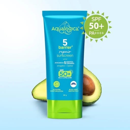 Aqualogica Barrier + Repair Sunscreen SPF 50 PA++++ 80g