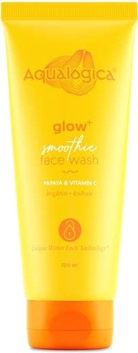 Aqualogica Glow+ Smoothie Face Wash 100g | Hydrating & Brightening Facial Cleanser