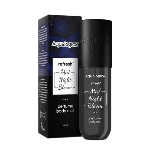 Aqualogica Perfume Mist – Midnight Bloom 150ml | Long-Lasting Fragrance Body Mist