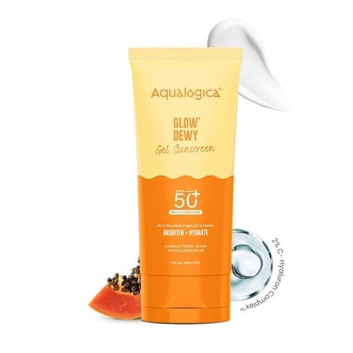 Aqualogica Glow+ Dewy Gel Sunscreen SPF 50+ PA++++ – 80g