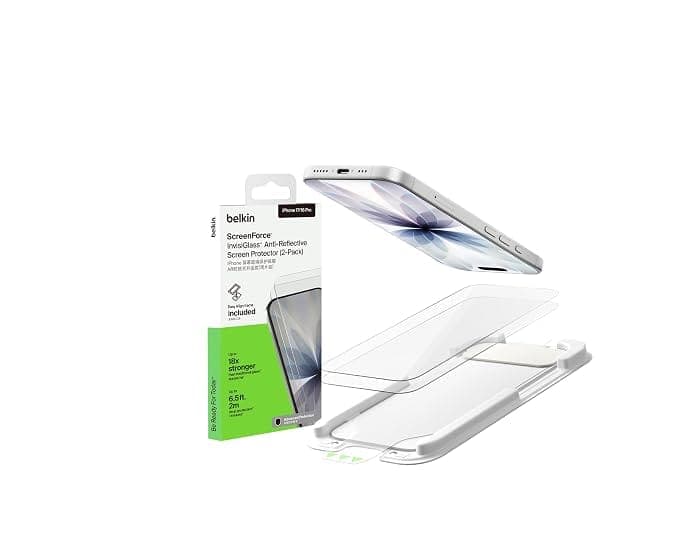 Belkin Belkin Glass EZ Frame 16 Pro Max Recycled Glass AR – Pack of 2 – OVA269QC electronics — image 1 of 4