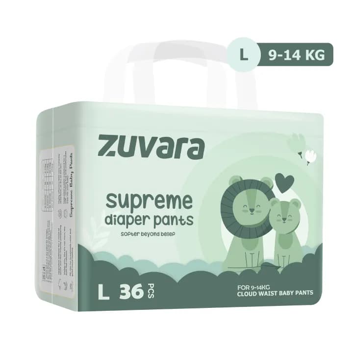 Diaper Pant - L (Pack of 36) Soft & Leakproof Baby Diapers