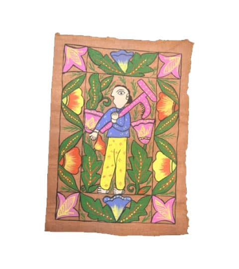 Handmade Mithila Design Painting – Traditional Nepali Wall Art Decor