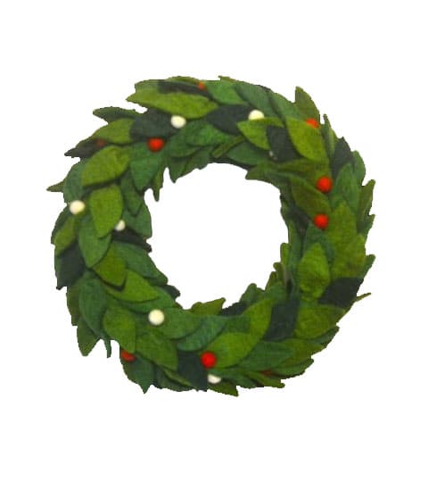 Mithila Handmade Felt Christmas Wreath
