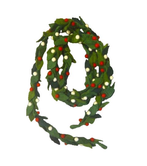 Mithila Handmade Felt Christmas Garland