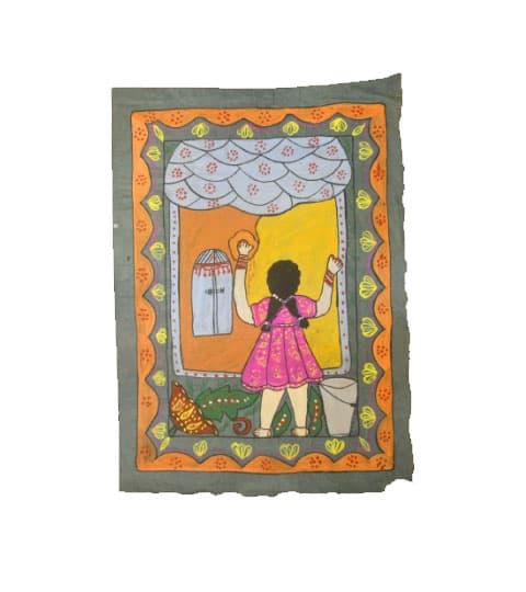 Mithila Handmade Painting - Mithila Design painting